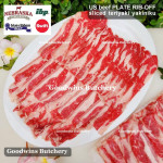 Beef rib PLATE RIB-OFF boneless US USDA NEBRASKA steak cuts 1" 2.5cm (price/kg 5-6pcs)
